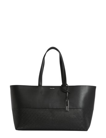 Calvin Klein Ck Mixmedia Shopper_Mono - Black - ONE SIZE