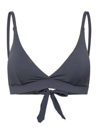Swim Bra Selena Triangle Knot Swimwear Bikinis Bikini Tops Triangle Bikinitops Blå Lindex*Betinget Tilbud