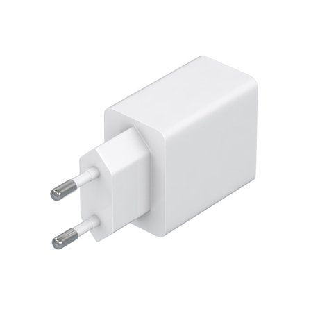 USB væglader, 2x USB-A, 2 A, maks. total 12 W, hvid