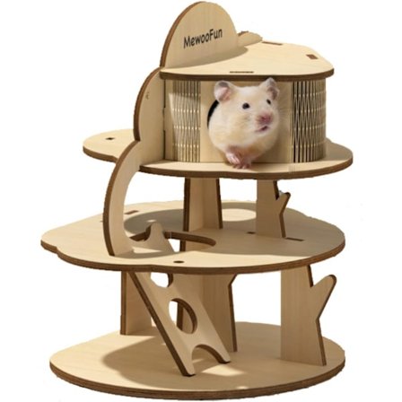 Gerbiilin talo ja piilopaikka, puinen maja, piilopaikka pienille eläimille G