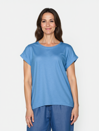 B. COPENHAGEN - Kortærmet T-shirt - Blå