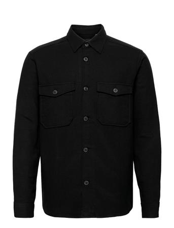 Onsmilo Ls Solid Overshirt Skjorta Casual Svart ONLY & SONS