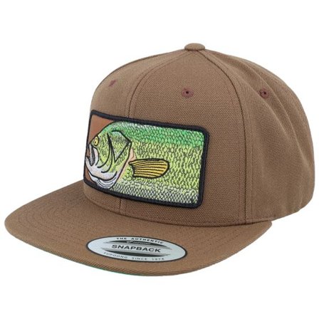 Skillfish - Brun snapback Keps - Big Black Bass Box Tan Snapback @ Hatstore