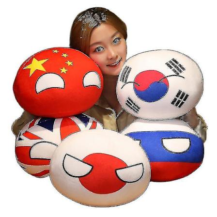 10 -30cm Sød Polen Bold Plys Legetøj Fyldt Blød Anime Land Bold Plys Pude Cosplay Børns Flag Gave Høj Kvalitet
