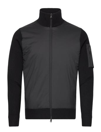 Beck Knitted Hybrid Jacket Designers Jackets Light Jackets Black J. Lindeberg