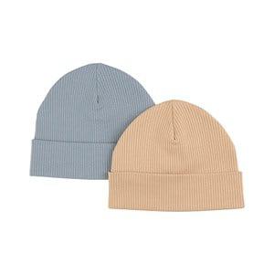 Kuling 2-Pack Mist Blue/Sand Detroit Beanies 48/50 cm - Headwear - 48/50 cm - Blue