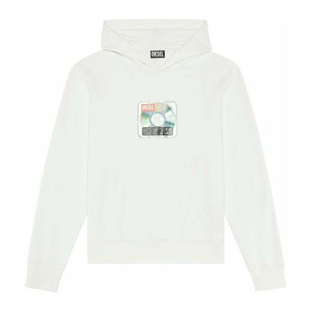 Diesel Hoodies Hvid, Herre, Størrelse: XL