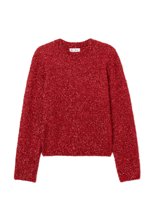 Wera Jumper SPARKLE Stickat Röd XS