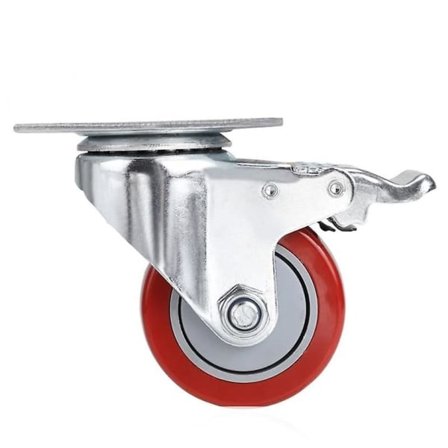 Transporthjul Svingbare hjul Strandkurvhjul med brems