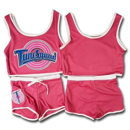 Tune Squad Bunny Top och Shorts Jersey Set pink L