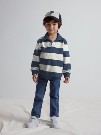 Polarn O. Pyret - Long-sleeved rugby shirt - 86 - Childrenswear - blue