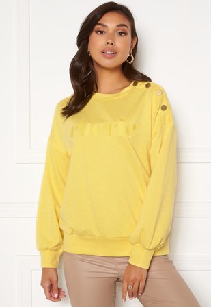 JDY Louisiana L/S Button Sweat Yellow Cream Klær