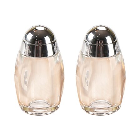 Gjenfyllbar krydderflaske salt- og pepperbøsser kjøkkendekor (sett med 2) saltbøssesett, 8015