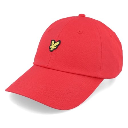 Lyle & Scott - Oranžový unconstructed Kšiltovka - Baseball Cap Gala Red Dad Cap @ Hatstore