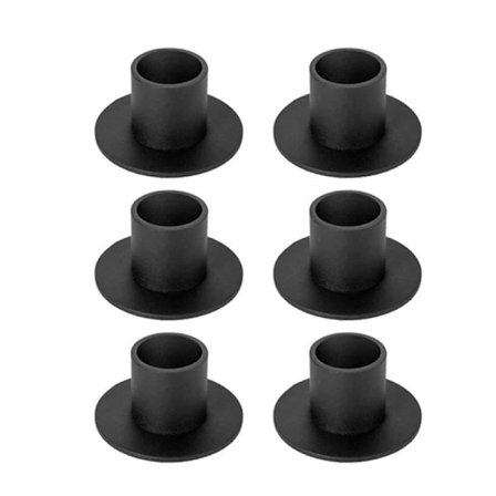 4/6/8/12/16-pack Matt Guld Ljusstake Metall Ljusstake för Bröllop Fest Jul Bord Sovrum