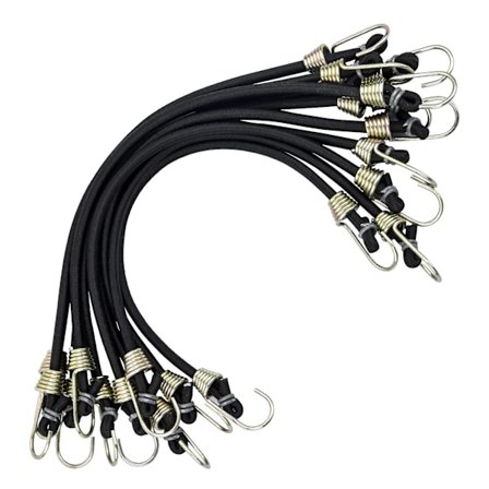 2024 10 stk. elastiksnor med minikroge, universal, kraftige elastiksnor med kroge