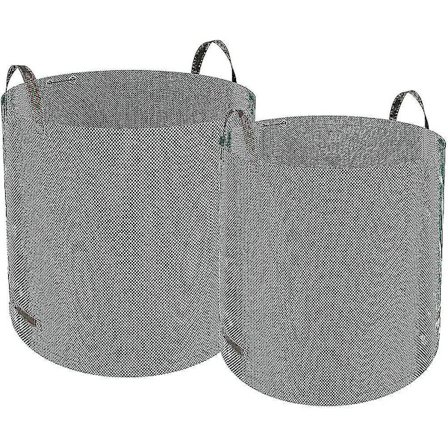 2-pack Stora 272l Trädgårdsavfallspåsar med Handtag, Vattentät Skräpsäck VCB