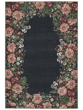 Eliza Lavable 160X230 Noir Tapis Coton
