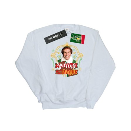 Elf Dam/Damer Buddy Leende Sweatshirt S Vit