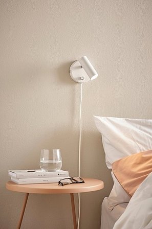 Jotex - LEE lampa ścienna - pojedyncza Biały - Kup Kinkiety firmy Jotex