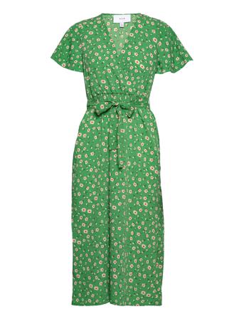 Vimagy S/S Midi Dress/Ka Green Vila