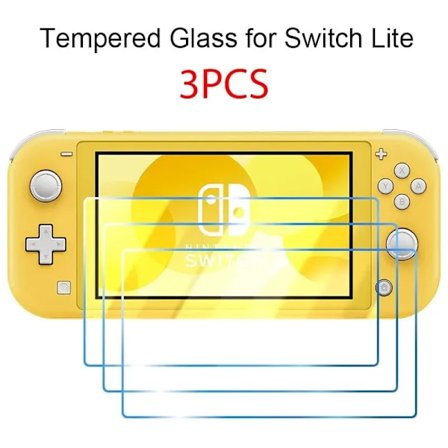 1/3 stk Herdet Kompatibel med kompatibel Nintendo Switch OLED 3 Deler Skjermbeskyttelsesfilm kompatibel Nintendos Switch Switch Lite 
