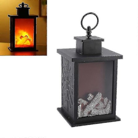 LED Bordpeis, LED Elektrisk Peis Flammesimulering Falsk Ild Ildlykt For Innendørs Utendørs Dekor, Jule Romdekor Flamme Lys