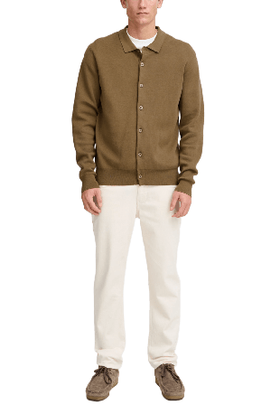 Casual Friday Cfwilly Milano Knit Cardigan Pullover Koftor & cardigans Herr Brun XL