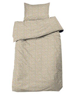 Sengetøj Ester 2-delt Junior Småblomstret Beige