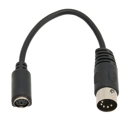 Tangentbordsmus Konverteringskabel DIN 5 Pin Hane till Mini DIN 6 Pin Hona Tangentbordsmus Adapterkabel för PS2 15cm