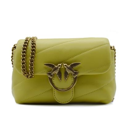 Pinko, Cross Body Bags Geel, Dames, Maat:ONE Size