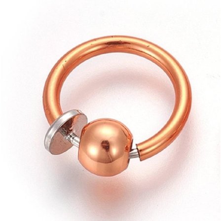 REA___REA_1 Orange Clip On Ringar med avtagbara kulor13 mm