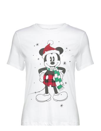 Onldisney Christmas S/S Top Box Jrs ONLY White