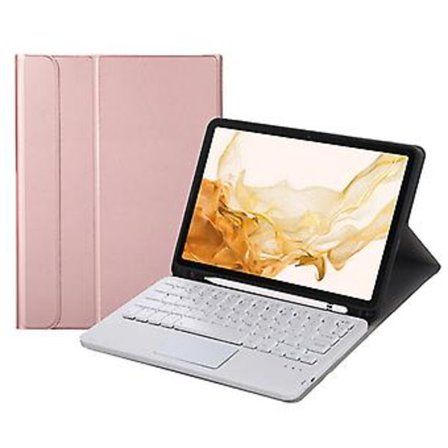 Tangentbord + Fodral För Samsung Galaxy Tab S8 11 tum SM-X700 Guld