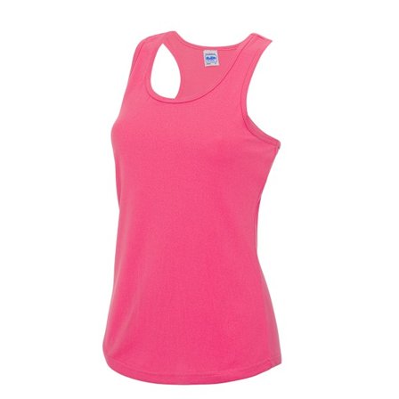 AWDis Just Cool Girlie Fit Sportlinne / Tank Top L Elektrisk Rosa