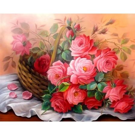 30x40cm aikuisten lasten 5D DIY set - kukka b