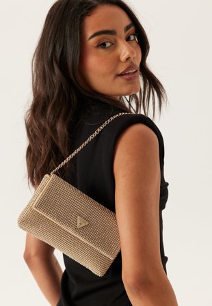 Guess - Zalina Flap Clutch - Gold