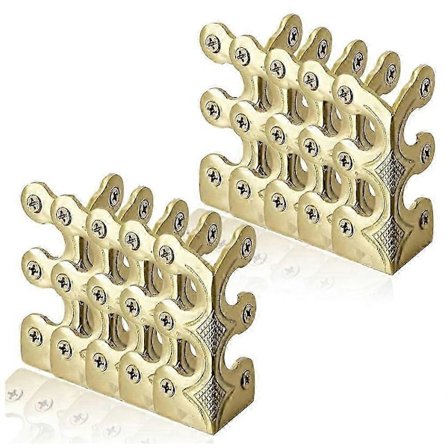 10 stk. Sokkelhjørnebeskyttere - Messing Sokkelhjørnebeskyttere, Dekorative Beskyttelsesdæksler