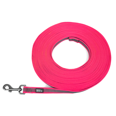 Selected by ZOO - Rufus sklisikkert tau 20 mm x 15 m, rosa - Hund - Hundetrening & bruksspor - Sporliner - ZOO.no