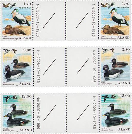 Åland - MICHEL 20-22 - Postfrisk gutterpairs