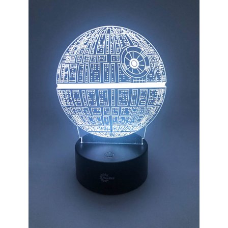 3D Illusion Multifärgad USB-Sovelampa Nattlampa Skrivbordslampa Rum Dekoration (Star War A)