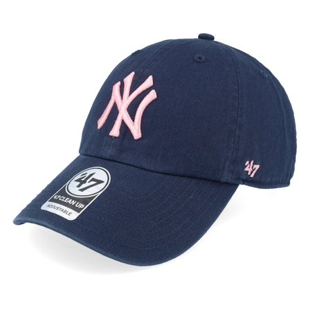 47 Brand - MLB Sininen unconstructed Lippis - New York Yankees Clean Up Navy Dad Cap @ Hatstore