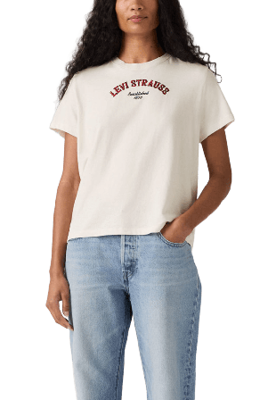 Levi's Graphic Favorite Tee T-shirts Dam Beige L