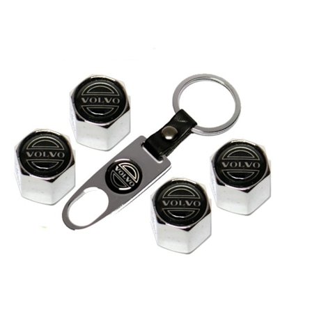 Volvo-logo ventilhætter ind med nøglering