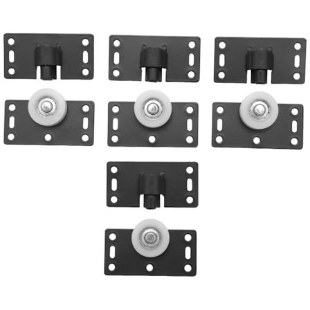 4 set skjutdörrshjul rullar hjul för skåp garderob släta & tysta nylonhjul