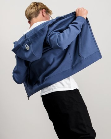 Sail Racing JR BOWMAN LOGO ZIP HOOD Blå Genser Gutt - Kids Brand Store