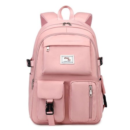 Large Multi-Compartment Backpack Waterproof School Backpack - Pink
