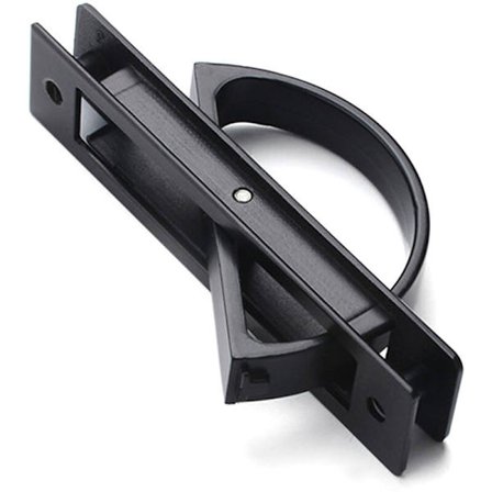 2 stk. dørhåndtag i zinklegering, skjult tatami, praktisk skjult indlejret gulvknap til gulvskabsskuffe (sort)