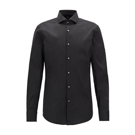 Hugo Boss - Skjortor - Svart - Herr - Storlek: Xs, Herr, Storlek: XS