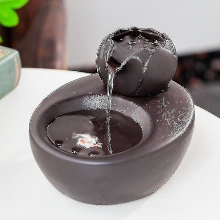 Kattfontän i keramik - Lotus vertikal kattfontän - Automatisk cirkulationsfilter Vattenhälsa och hygien Botten Ssxjv_a